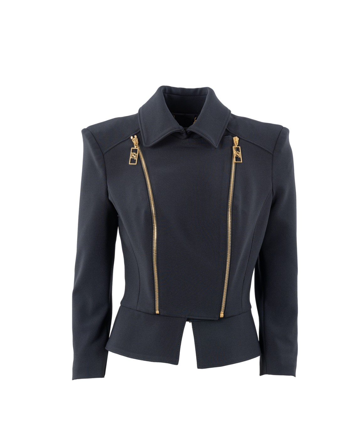 shop ELISABETTA FRANCHI  Giacca: Elisabetta Franchi giacca in crêpe stretch con baschina e zip.
Fodera in raso monogram.
Spalline imbottite.
Zip in metallo dorato.
Chiusura con gancio.
Doppio crêpe stretch con baschina al fondo.
Chiusura a doppia zip rifinite da tiretto logato.
Vestibilità slim.
Composizione: 96% Poliestere, 04% Elastane.
Made in Italy.. GI10046E2-110 number 9456191